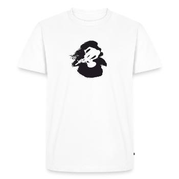 VTT Vélo de descente VTT - T-shirt Premium bio Homme - blanc - Devant - Nico (187cm)