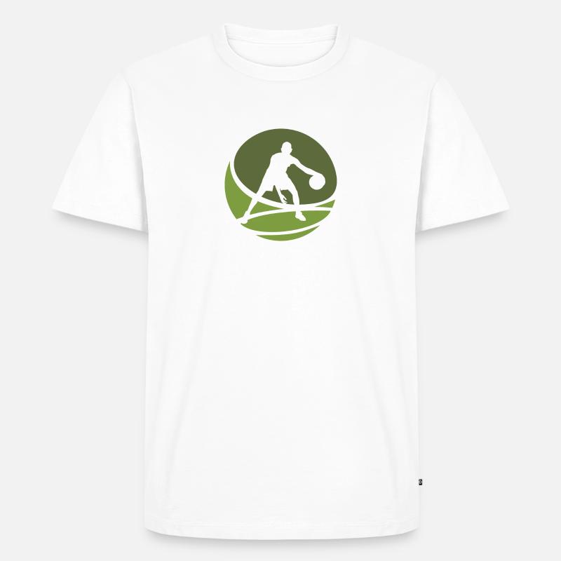 Basketballspieler Hooping Hooping - Männer Premium Bio T-Shirt - Weiß