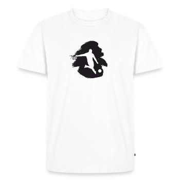 Footballeurs Milieux de terrain Footballeurs - T-shirt Premium bio Homme - blanc - Devant - Nico (187cm)