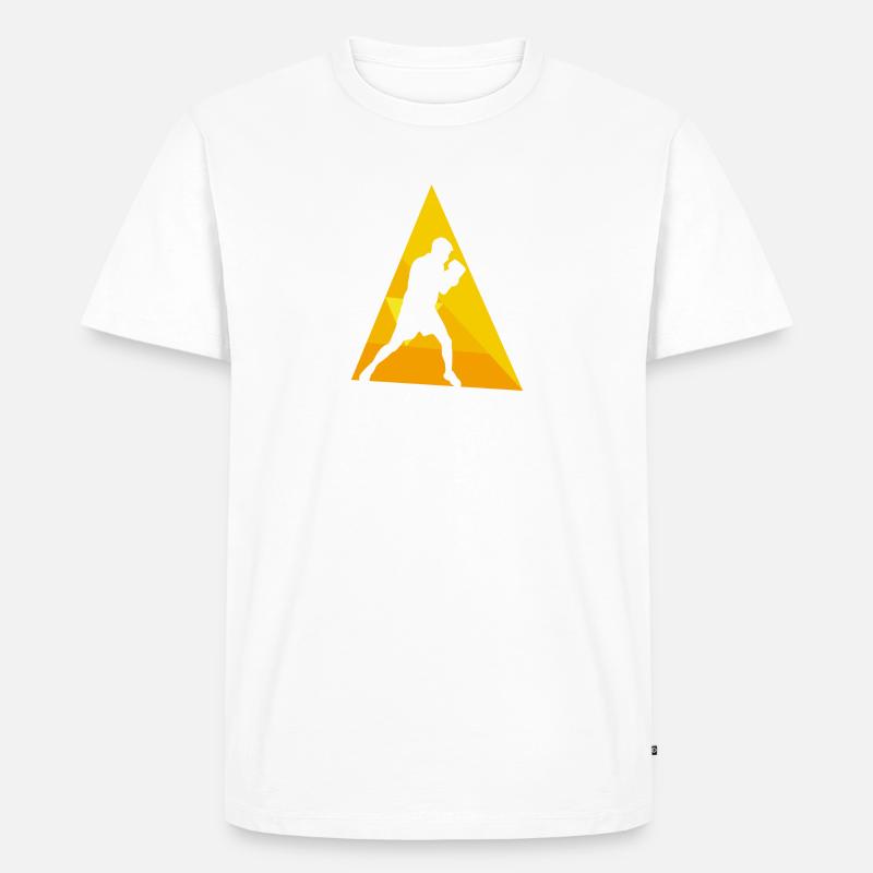 Boxing Jab Boxkampf - Männer Premium Bio T-Shirt - Weiß