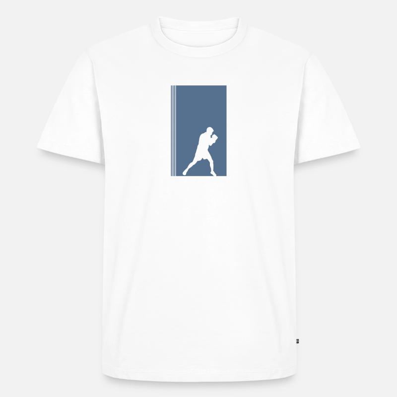 Boxe Boxe Boxen Boxe - T-shirt Premium bio Homme - blanc