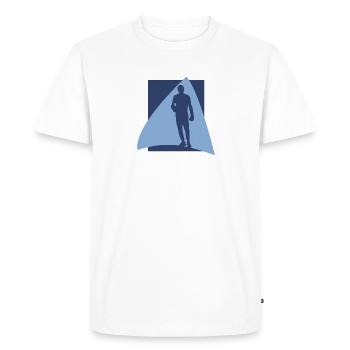 Boxer Uppercut - Men's Premium Organic T-Shirt - white - Front - Nico (187cm)