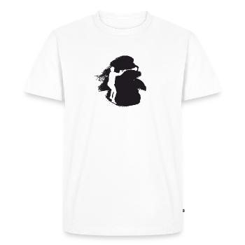 Lacrosse Intercrosse Lacrosse - T-shirt Premium bio Homme - blanc - Devant - Nico (187cm)