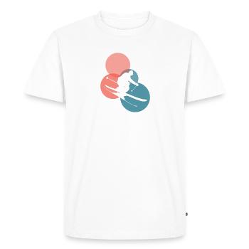 Ski Skiing - T-shirt Premium bio Homme - blanc - Devant - Nico (187cm)
