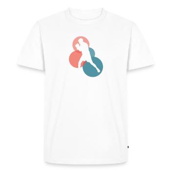 Boxer Boxer Boxe - T-shirt Premium bio Homme - blanc - Devant - Nico (187cm)