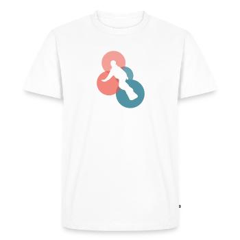 Snowboarder Snowboarder Snowboard - Men's Premium Organic T-Shirt - white - Front - Nico (187cm)