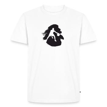 Basket-ball Basket-ball Basket-ball - T-shirt Premium bio Homme - blanc - Devant - Nico (187cm)