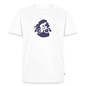 Cyclists Cyclists Cyclists - Men's Premium Organic T-Shirt - white - Front - Nico (187cm)
