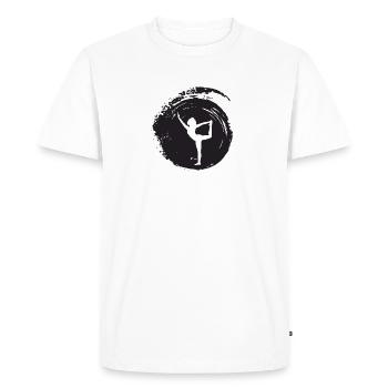 Yin Mantra - T-shirt Premium bio Homme - blanc - Devant - Nico (187cm)