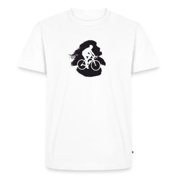 Cyclists Cyclists Cyclists - Men's Premium Organic T-Shirt - white - Front - Nico (187cm)