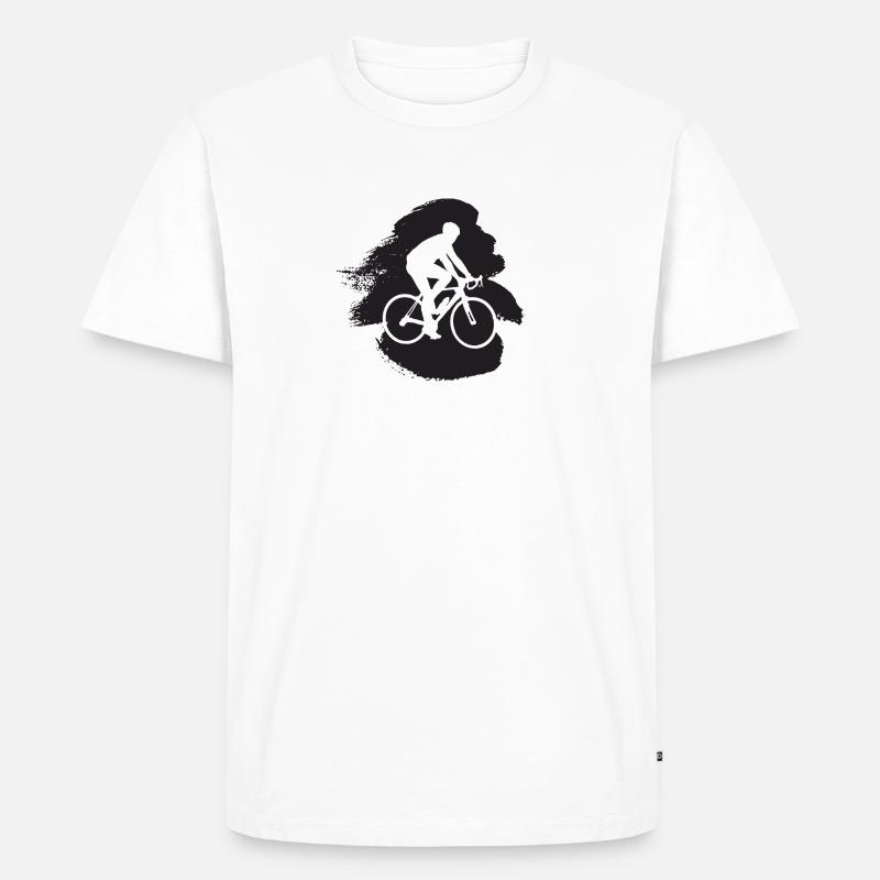 Radfahrer Radfahrer Radfahrer - Männer Premium Bio T-Shirt - Weiß
