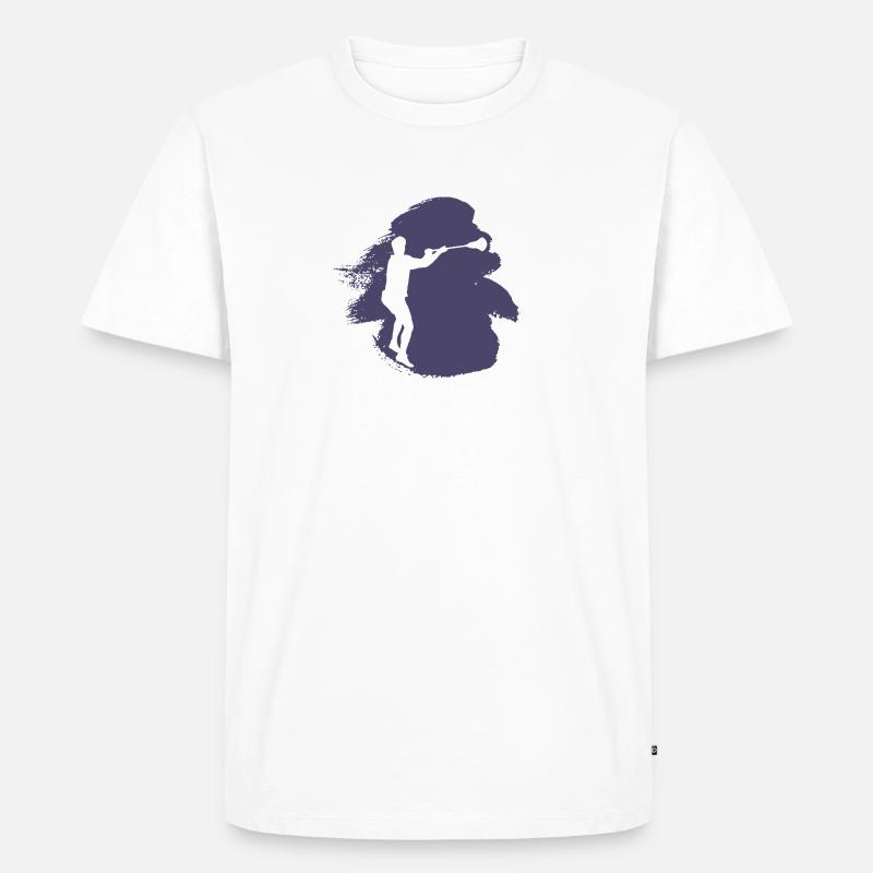 Lacrosse Intercrosse Intercrosse - Männer Premium Bio T-Shirt - Weiß