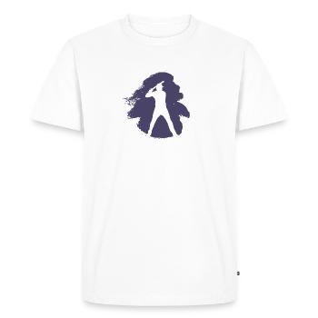 Baseball Baseballer Baseballer - T-shirt Premium bio Homme - blanc - Devant - Nico (187cm)