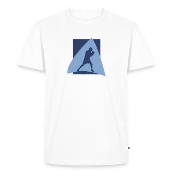 Boxing Match Uppercut - Men's Premium Organic T-Shirt - white - Front - Nico (187cm)
