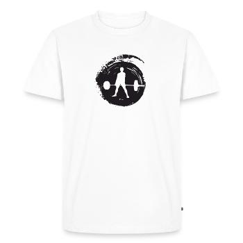 Gym Bodybuilder - T-shirt Premium bio Homme - blanc - Devant - Nico (187cm)