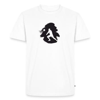 Joueur de volley-ball Joueur de volley-ball Joueur de volley-ball - T-shirt Premium bio Homme - blanc - Devant - Nico (187cm)