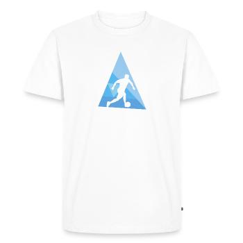 Beach Soccer Beach Soccer Ballon de plage - T-shirt Premium bio Homme - blanc - Devant - Nico (187cm)