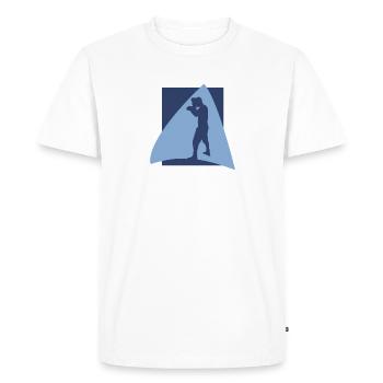 Boxing Uppercut - Men's Premium Organic T-Shirt - white - Front - Nico (187cm)