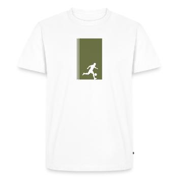 Beach Soccer Soccer Joueur de soccer - T-shirt Premium bio Homme - blanc - Devant - Nico (187cm)