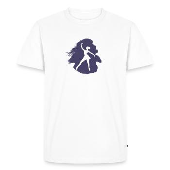 Danseuse de ballet Danseuse de ballet - T-shirt Premium bio Homme - blanc - Devant - Nico (187cm)