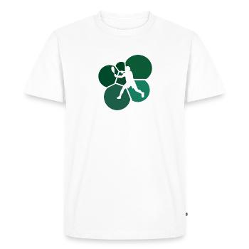 Raquette de squash Raquette Raquette - T-shirt Premium bio Homme - blanc - Devant - Nico (187cm)