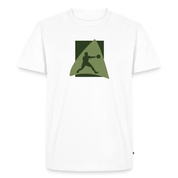 Raquettes Squash Raquettes de squash Raquettes - T-shirt Premium bio Homme - blanc - Devant - Nico (187cm)