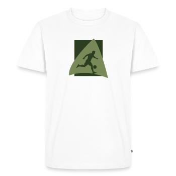 Beach Soccer Beach Soccer Ballon de plage - T-shirt Premium bio Homme - blanc - Devant - Nico (187cm)