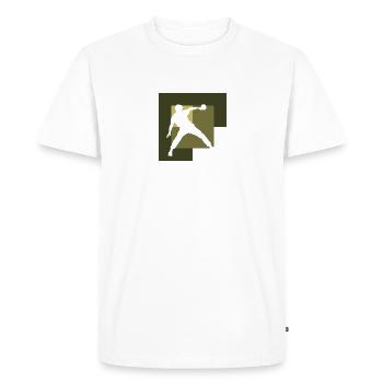 Table Tennis, Tennis Tennis - Men's Premium Organic T-Shirt - white - Front - Nico (187cm)