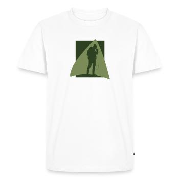 Djing DJ Djing - Men's Premium Organic T-Shirt - white - Front - Nico (187cm)