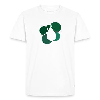 Avocat végétalien gourmand - T-shirt Premium bio Homme - blanc - Devant - Nico (187cm)