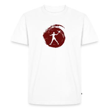 Ballon de plage, tennis de plage, tennis de plage - T-shirt Premium bio Homme - blanc - Devant - Nico (187cm)