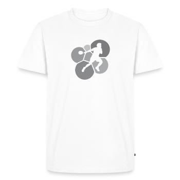 Raquette de squash Joueur de squash Joueur de squash - T-shirt Premium bio Homme - blanc - Devant - Nico (187cm)