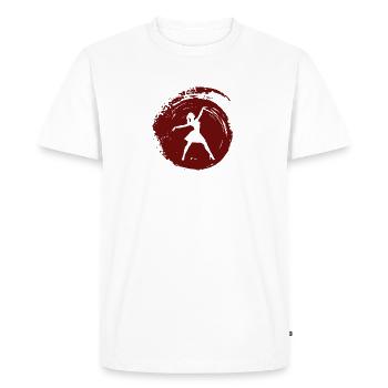 Danseuse de ballet Danseuse de ballet - T-shirt Premium bio Homme - blanc - Devant - Nico (187cm)