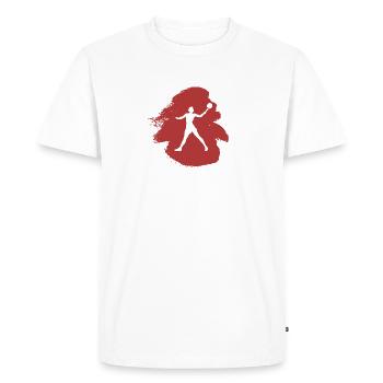 Ballon de plage Tennis de plage Tennis de plage - T-shirt Premium bio Homme - blanc - Devant - Nico (187cm)
