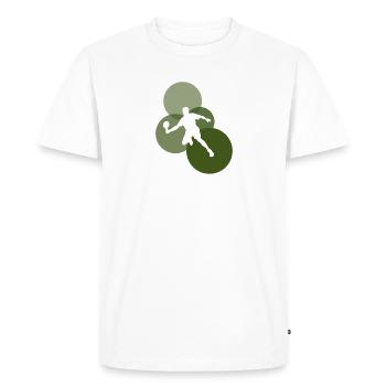 Raquette de pickleball Raquette de pickleball - T-shirt Premium bio Homme - blanc - Devant - Nico (187cm)