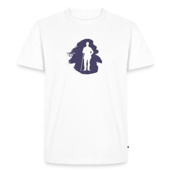 Boule de billard Billard Joueur de billard - T-shirt Premium bio Homme - blanc - Devant - Nico (187cm)