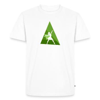 Ballet Ballet Danseur de ballet - T-shirt Premium bio Homme - blanc - Devant - Nico (187cm)