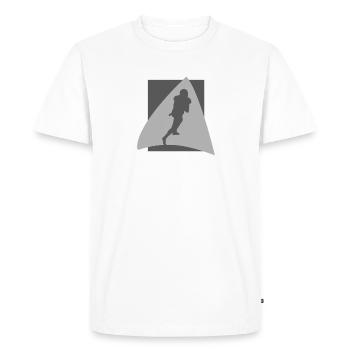 Quarterback Footballeur - T-shirt Premium bio Homme - blanc - Devant - Nico (187cm)