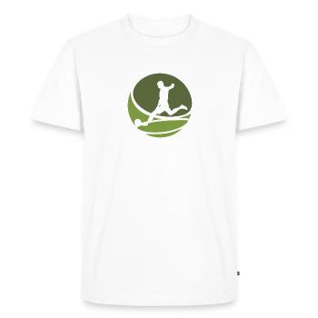 Joueur de football Football Football - T-shirt Premium bio Homme - blanc - Devant - Nico (187cm)