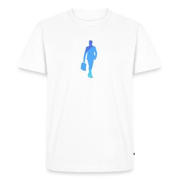 Banquier Homme d’affaires Wall Street - T-shirt Premium bio Homme - blanc - Devant - Nico (187cm)