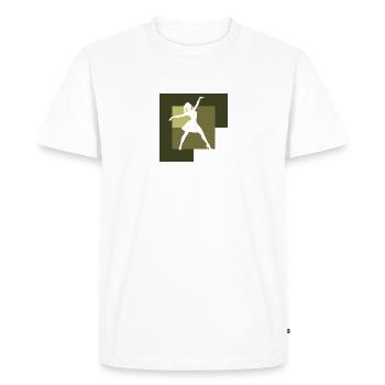 Ballet Opéra Ballet - T-shirt Premium bio Homme - blanc - Devant - Nico (187cm)