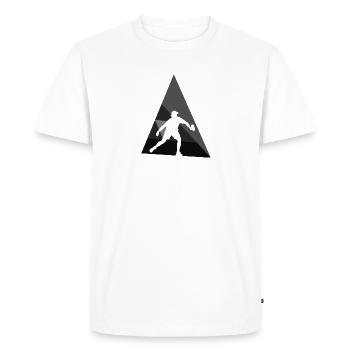 Pickleball Pickleball Pickleball Jeu de pickleball - T-shirt Premium bio Homme - blanc - Devant - Nico (187cm)