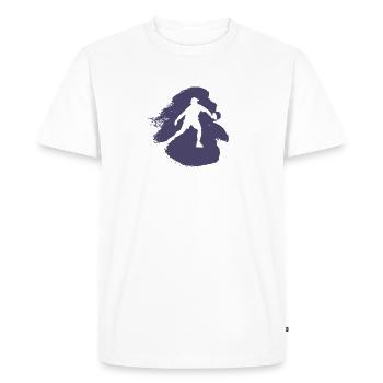 Jeu de pickleball Pickleball Joueurs de pickleball - T-shirt Premium bio Homme - blanc - Devant - Nico (187cm)
