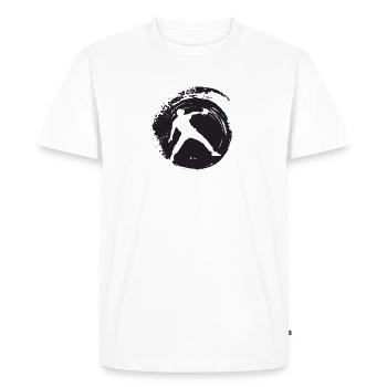 Balle de tennis de table Raquette de tennis de table Tennis de table - T-shirt Premium bio Homme - blanc - Devant - Nico (187cm)