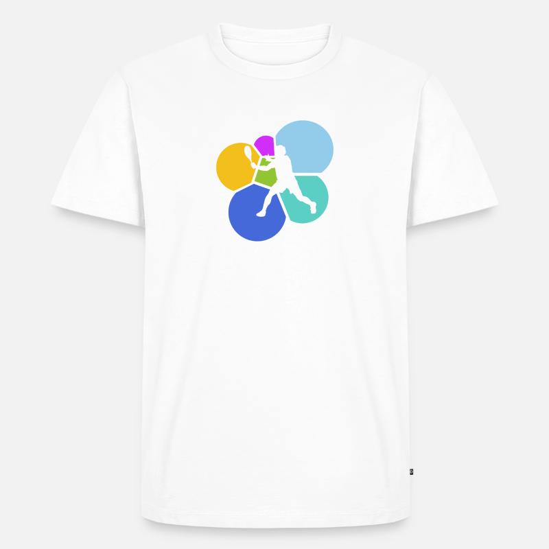 Squashschläger Squashschläger Squash - Männer Premium Bio T-Shirt - Weiß