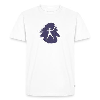 Ballon de plage Tennis de plage Tennis de plage - T-shirt Premium bio Homme - blanc - Devant - Nico (187cm)