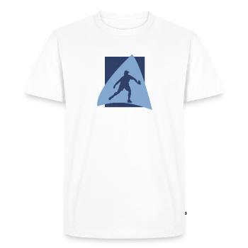 Jeu de pickleball Tennis Pickleball - T-shirt Premium bio Homme - blanc - Devant - Nico (187cm)