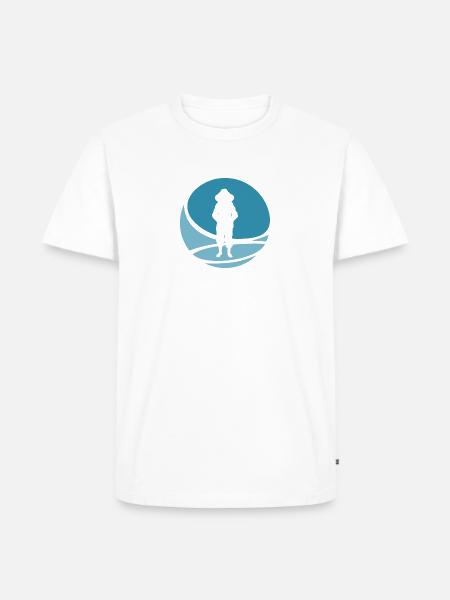 Biene Bienen Wabe - Männer Premium Bio T-Shirt - Weiß