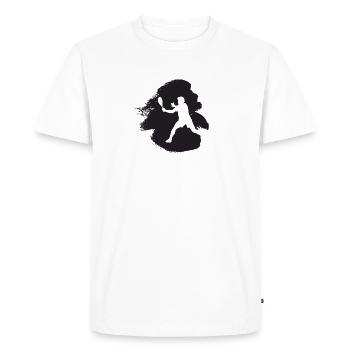 Joueur de squash Raquette Squash - T-shirt Premium bio Homme - blanc - Devant - Nico (187cm)