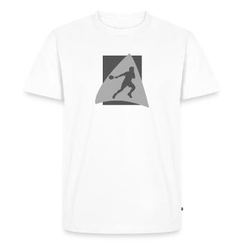 Raquette Squash Squash Joueur de squash - T-shirt Premium bio Homme - blanc - Devant - Nico (187cm)